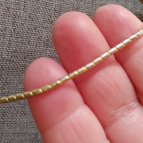 Vintage Butler/FAC Gold & Silver Tone Intertwining Heart Pendant With Chain - Picture 5 of 13